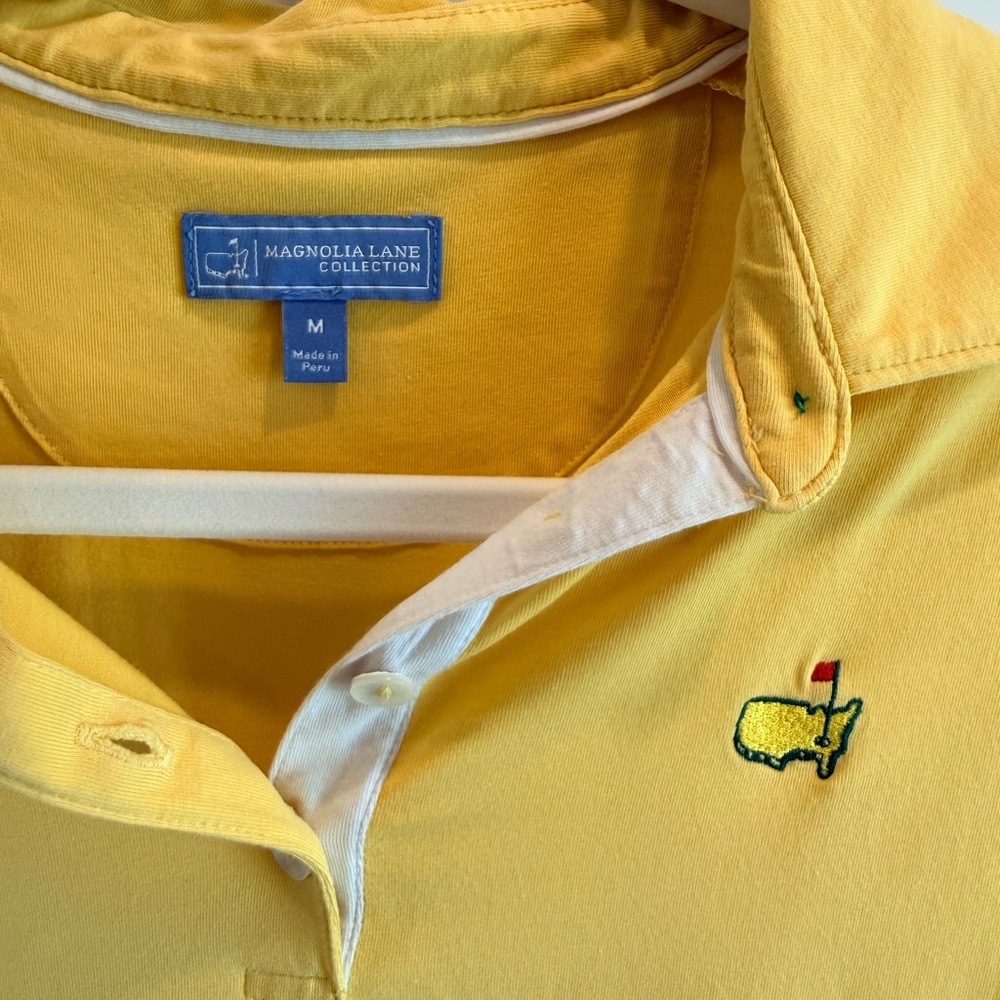 The Masters Women's Yellow Sleeveless Polo Medium